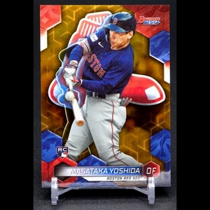 Masataka Yoshida 2023 Bowman's Best #40 Gold Refractor /50 Rookie RC - Bild 1 von 3