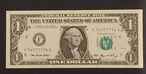 2006 $1 Federal Reserve Note Atlanta Georgia Nice Binary 7's & 4's Uncirculated - Picture 1 of 8