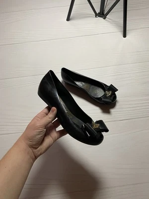 Vivienne Westwood anglomania x Melissa ballet bow flat y2k Black Colour Women - Image 1 of 4