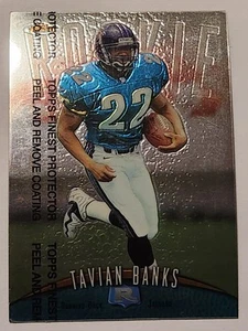 1998 Topps Finest Rookie Tavian Banks # 123 W/Coat - Picture 1 of 2