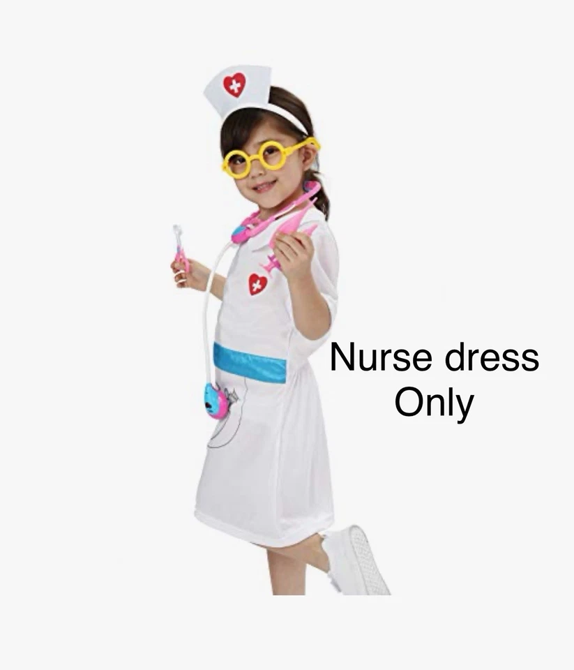 Disfraz de enfermera Wizland juego disfraz de simulación 7-9 años SOLO VESTIDO Foto 1 de 4