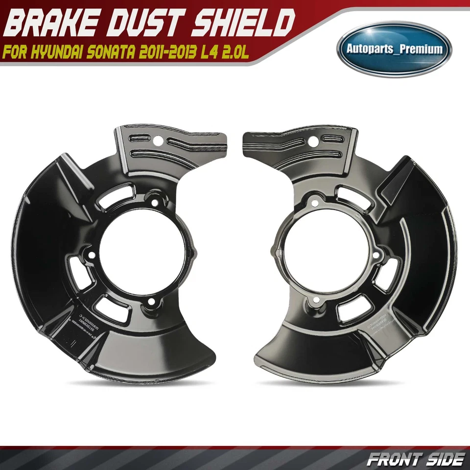 2x Protector antipolvo de freno delantero izquierdo y derecho para Hyundai Sonata 2011-2013 L4 2,0 L Foto 1 de 4