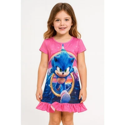 Little Girl’s Short Sleeve Pink Nightgown – Size 6 – NWT - Image 1 of 4