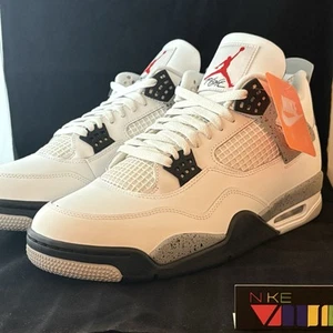 Air Jordan 4 Blanco Cemento 2025 FV5029-100 - Hombre 11.5 12 12.5 - Imagen 1 de 7