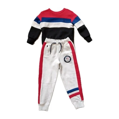 Polo Ralph Lauren Jogger Pants 5 Sweatshirt 3T Sweat Suit 2022 Olympic USA Team - Image 1 of 4