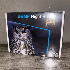 36MP 4K Night Vision Goggles UHD Tactical Screen Binoculars Black New Sealed - Picture 1 of 3