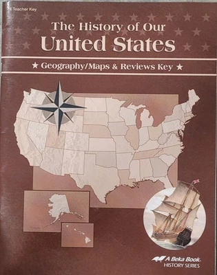 Abeka The History Of Our United States Student Geography Maps and Reviews Book - Image 1 of 4