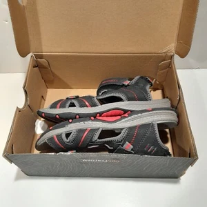 Merrell Sport Sandals Panther Black Red MC53338 Boys UK 2 EUR 34 M kids US 3 - Picture 1 of 11