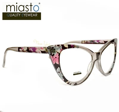 (2 PARES) GAFAS DE LECTURA MIASTO GRANDES "OJO DE GATO FLORAL GRANDE" + 1,00 Foto 1 de 3