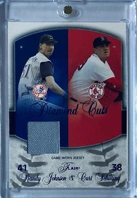 Fleer Flair 2005 'Diamond Cuts' DC-RJ Randy Johnson & Curt Schilling Foto 1 de 2