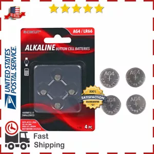 4 Pcs Alkaline LR66 AG4 1.5V Alkaline Button Cell Batteries - Picture 1 of 1