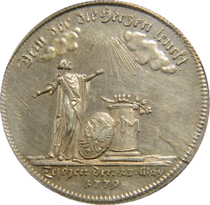 German States Brandenburg-Ansbach 1779 1/4 Thaler  ANACS AU 55 KM-313 (26-9) - Picture 1 of 4