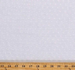 Seersucker Stripe White Cotton Fabric by the Yard - Picture 1 of 1