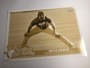 2020 Topps Opening Day Spring Has Sprung 5x7 Bryce Harper Phillies 14 02/10