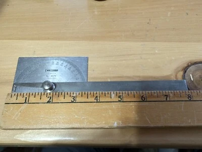 Vintage Craftsman Protractor No. 4029 Stainless Steel U.S.A. Underlined C - Image 1 of 4
