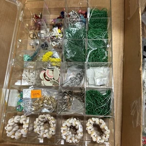 Large Lots Of Jewelry Beads, Sticks Pins , Earrings - Picture 1 of 12