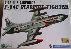 Kitty Hawk 1:48 USAAF F-94C Starfire Fighter KH80101 NIB Parts Sealed 🔥 - Picture 1 of 5