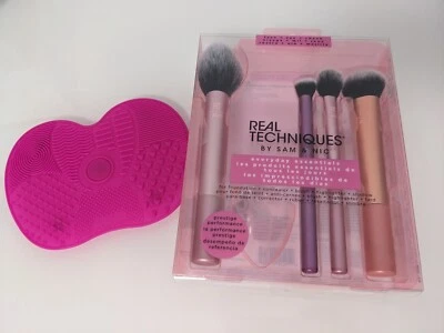 Real Techniques everyday essentials Pinselset inklusive Pinselreiniger Pad - Bild 1 von 4