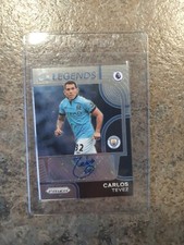 2022-23 Prizm Premier League Soccer Carlos Tevez CLUB LEGENDS Auto CL-CT