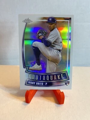 2023 Topps Chrome Update Youthquake Jhony Brito Yankees RC  YQ-59 - Image 1 of 2