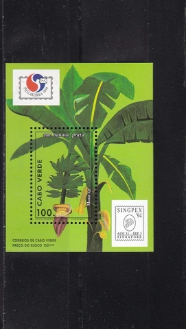 Cape Verde Banana tree singpex expo mnh sheet 1994 Cover