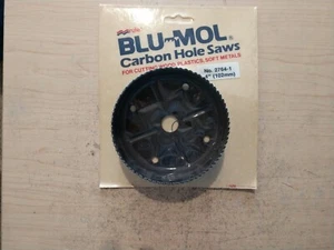 NEW 4" BLU-MOL CARBON HOLE SAW - 5/8" ARBOR HOLE - Picture 1 of 5
