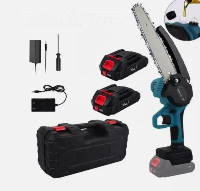 MOTOSEGA Professionale 6"48V Sega Elettrica Portatile Potatura Rami Taglio Legna