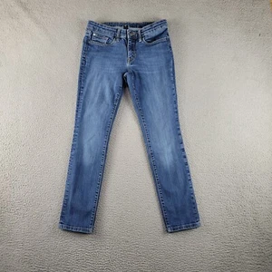 Pantalones de mezclilla Gap para mujer 2x26 azul ajustados elásticos clásicos preppy informales angustiados - Imagen 1 de 12