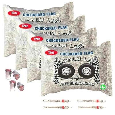 (4- 12oz bags) Tire Balance Beads 12 ounce Bead Bags by Checkered Flag - Image 1 of 4