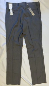 KENNETH COLE SELECT Men's Flat Front Medium Grey 100% Wool 36 Regular $150 NEW - Picture 1 of 9