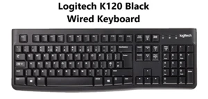 Logitech K120 USB Wired Keyboard Durable Plug & Play Compatible with PC, Laptop - Picture 1 of 12