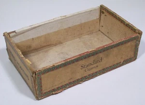 Caja de cigarros Ford Hopkins estándar parcialmente de madera sin tapa 4 piezas reparación - Imagen 1 de 11