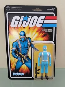 GI Joe Super7 Retro Azul Ojos de Serpiente Servicio Secreto Tarjeta Retro Figura 3.75" - NUEVO - Imagen 1 de 5