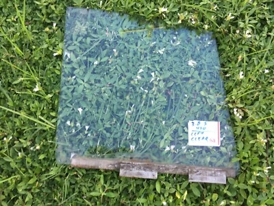 Jaguar 3.8S,420 Left Rear Triplex Toughened Clear Door Glass & Regulator Channel - Image 1 of 4