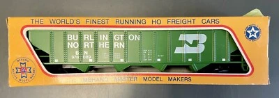 🚂 Hopper Mehano Burlington Northern 4 compartimentos 50' escala HO #978089 NOVO NA CAIXA | C-10 ESTADO PERFEITO - Imagem 1 de 4
