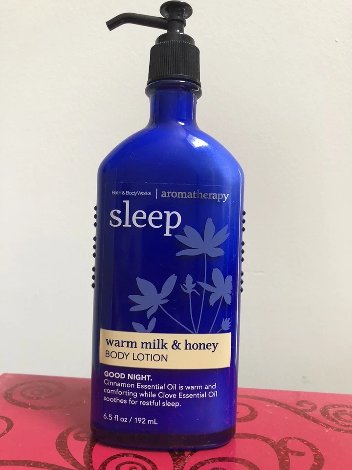 2 Bath & Body Works Aromatherapy Sleep Warm Milk Honey Cream Lotion Pump