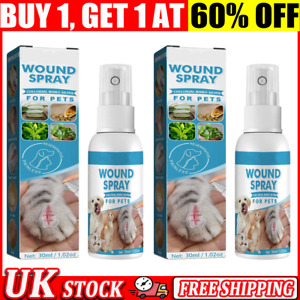 Pet Wound Spray Promote Healing Itch Relief Hot Spot Treatment for Dogs Cats NEW