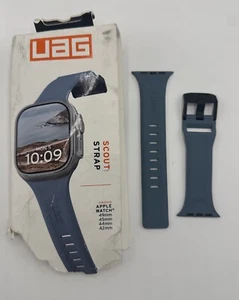 UAG Scout Strap For Apple Watch 49mm 45mm 44mm 42mm Silicon Cloud Blue - Picture 1 of 4