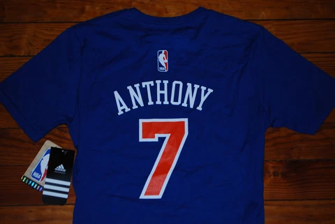 NEW Adidas #7 Carmelo Anthony New York Knicks Jersey Shirt (Youth Medium, Large) Cover