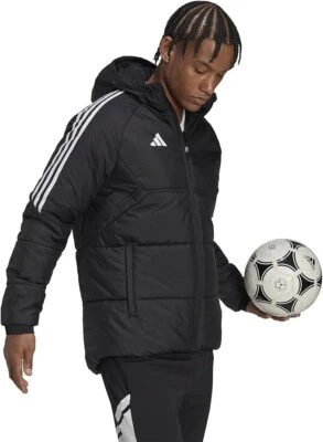 adidas Winter Jacket Mens Condivo 22 Sports Teamwear Football Coat Black - Image 1 of 4