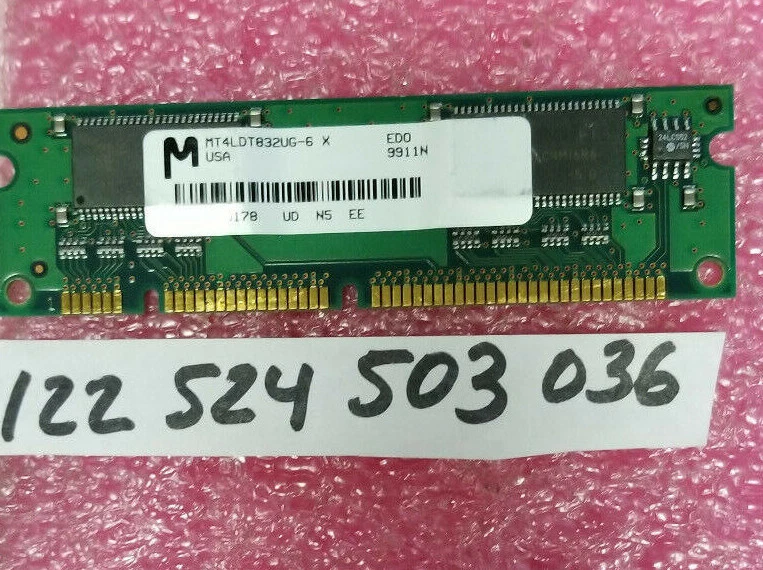 Cisco Approved 2610 2611 2620 2621 MEM2600-32D 32Mb EDO DRAM MT4LDT832UG-6X - Image 1 of 1