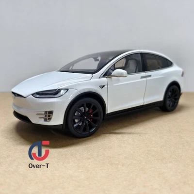 Original 1:18 TESLA MODEL X gull wing door SUV alloy car model - Image 1 of 4