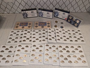 Large Lot Of $70+ Face In BU State Quarters And Proof Sets - Picture 1 of 7
