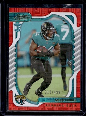 2022 Absolute Snoop Conner RC Red Squares Rookie #110/499 Jaguars - Image 1 of 2