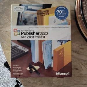 Microsoft Office Publisher 2003 with Digital Imaging New - Picture 1 of 6