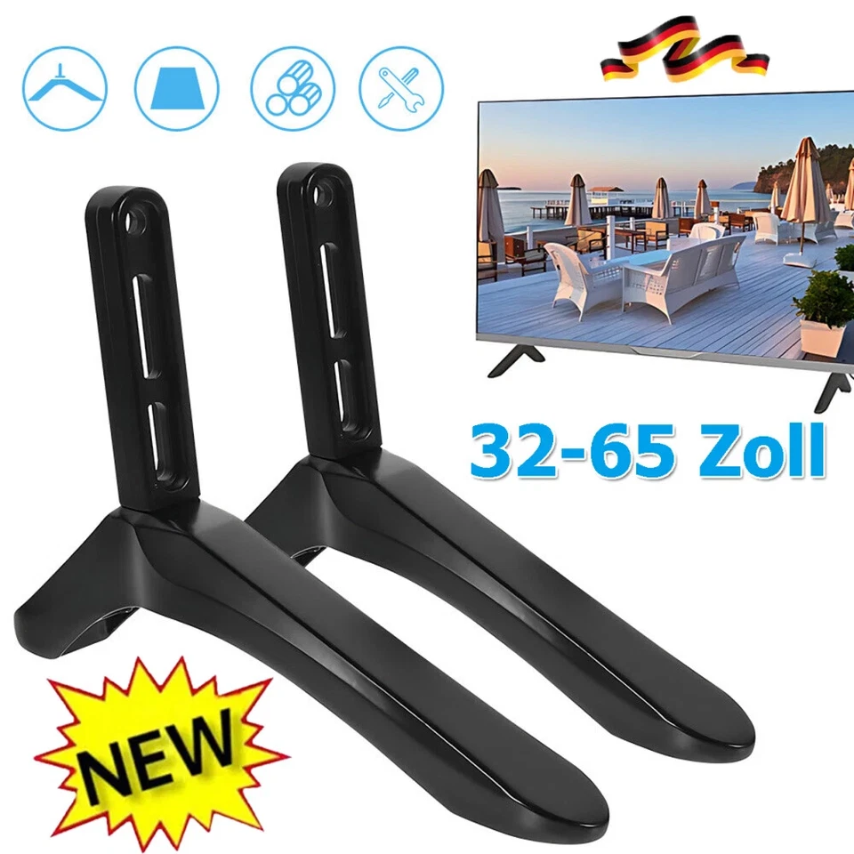 32-65Zoll TV Ständer Fernseher Standfuß Sockelfüße Halterung für Samsung Sony LG - Bild 1 von 4