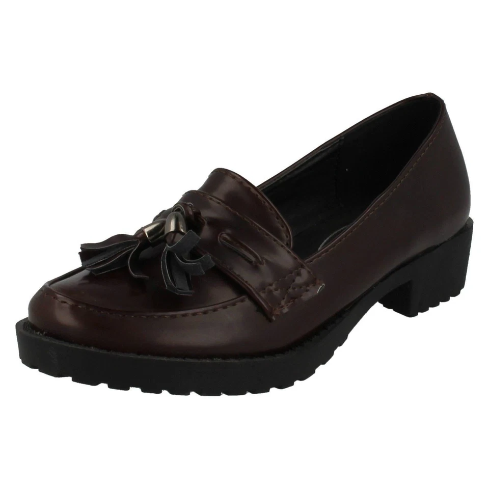 Spot On Niña Detalle de Borla Mocasines Planos - H3R036 - Imagen 1 de 1