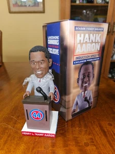 Hank Aaron Lakeshore Chinooks HOF Induction Speech Bobblehead Braves Brewers - Picture 1 of 7