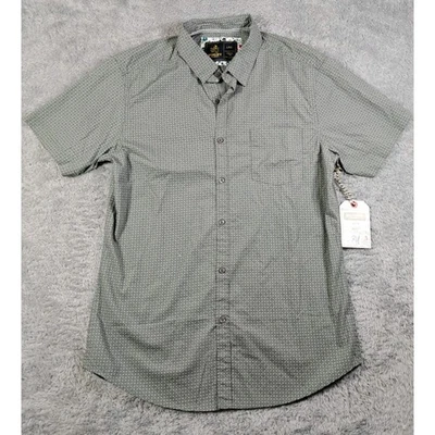 Rugby University Casual Button Down Short Sleeve Shirt L Large - Image 1 of 4