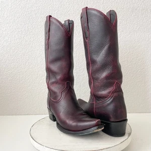 Botas de Vaquero Lane EMMA JANE 8.5 Negras Cereza Vaquera Occidental Media Pantorrilla - Imagen 1 de 11